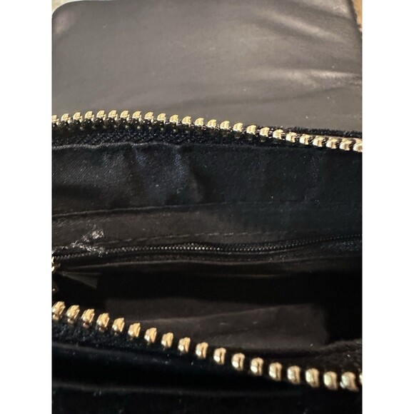 Badgley Mischka Black Sequin Metal Handle Bag 5x6x3 BONUS CC wallet - Picture 5 of 8